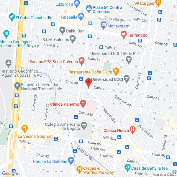 Mapa de Bolívar Tafur Enrique