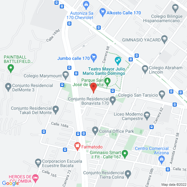 Mapa de Bombas Para Concreto Bogotá S.A.S.