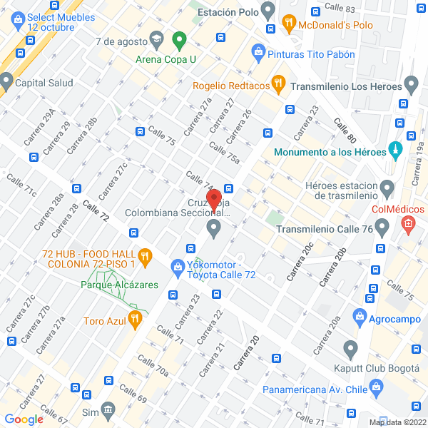 Mapa de Calaires S.A.S.