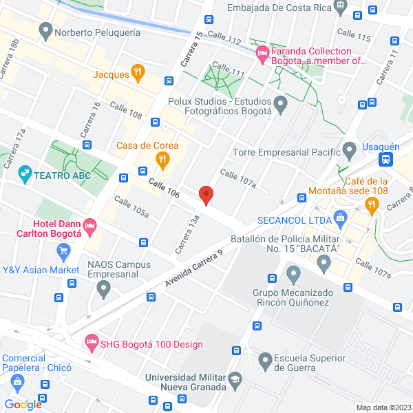 Mapa de Cem Consultores En Educación Medica S.A.S.