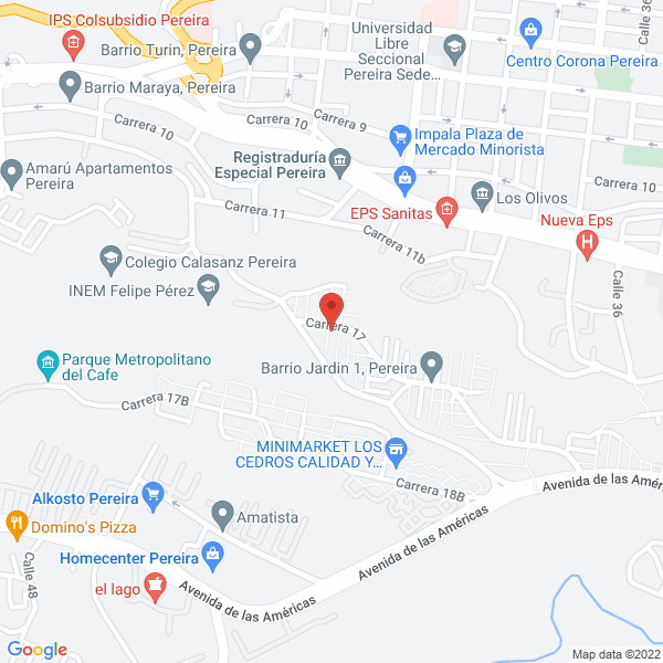 Map of Cámara De Comercio De Dosquebradas