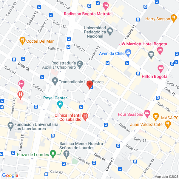 Mapa de Centro Quiropráctico Vida Y Salud S.A.S.