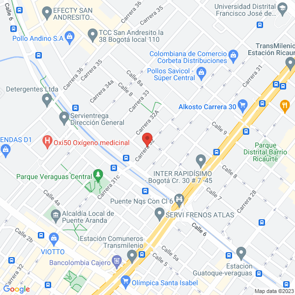 Mapa de Carromax S.A.S.