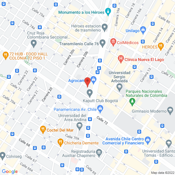 Mapa de Casa Quimicos Ltda.
