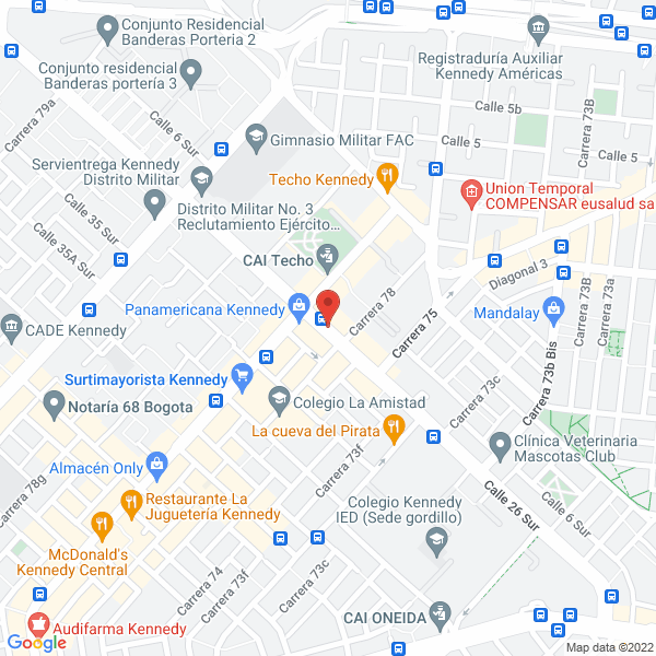 Mapa de Casa Comercial Monserrat