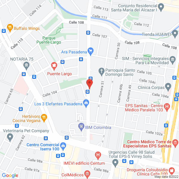 Mapa de Casa Quinta Melgar
