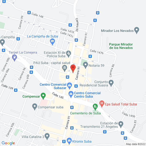 Mapa de Centro Ferretero A & G