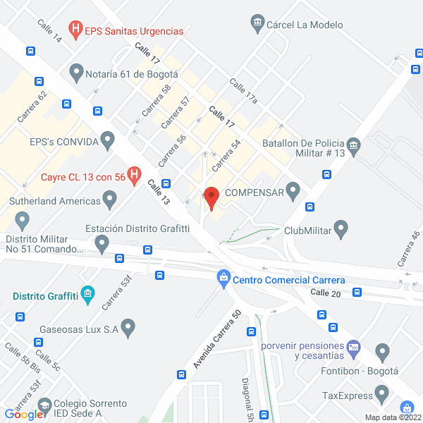Mapa de Caribe Brochas Y Herramientas Ltda.