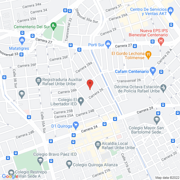 Mapa de Carrocerías Arvarcar Ltda.