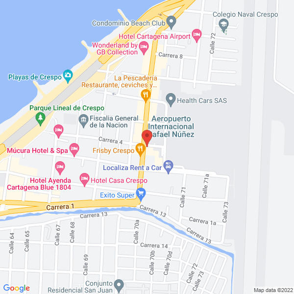 Map of Cartagena Media