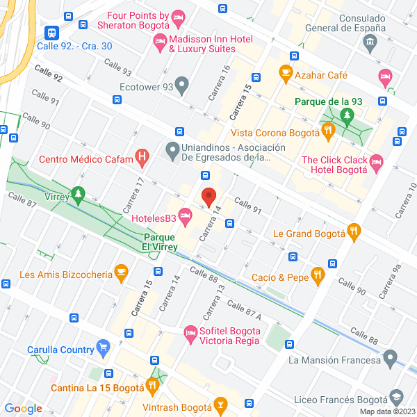 Mapa de Carvajal Palacios Ltda Agencias De Seguros