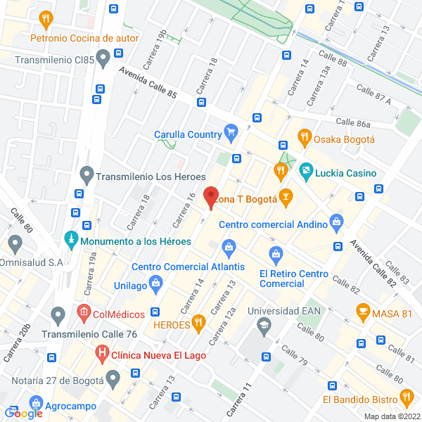 Mapa de Casa Comercial Atlántico