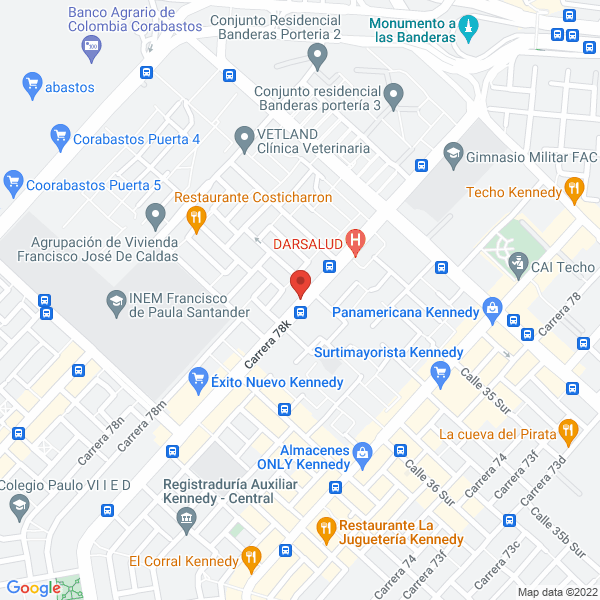 Mapa de Comercializadora Nene Ofertas S.A.S