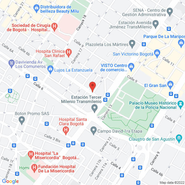 Mapa de Centro Partes Jg