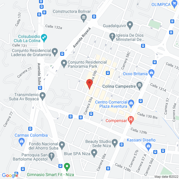 Mapa de Cerrajeria Americana D.M