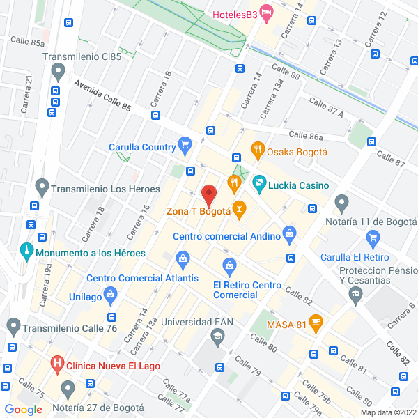 Mapa de Coltronics Ltda