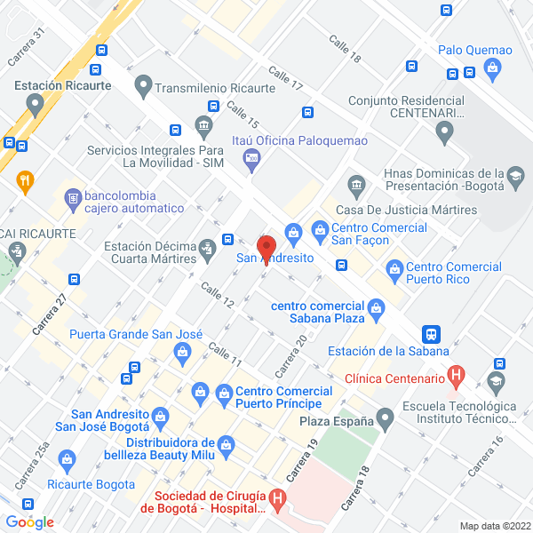 Mapa de Comercial De Cajas De Cartón