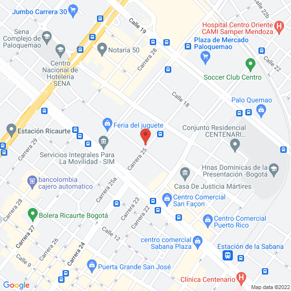 Mapa de Comercializadora E Importadora Coimsergus Ltda