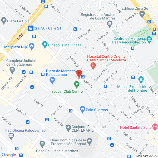 Mapa de Comercializadora Fervalco Ltda.