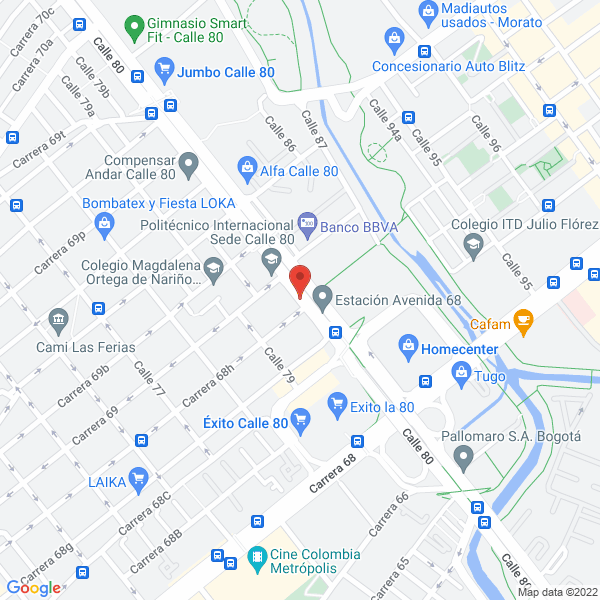 Mapa de Comercializadora Car Filt S.A.S.