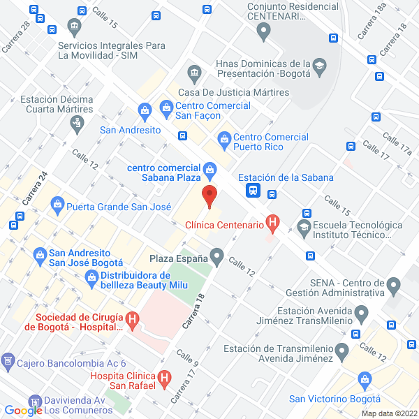 Mapa de Comercializadora Casa Moreno S.A.S