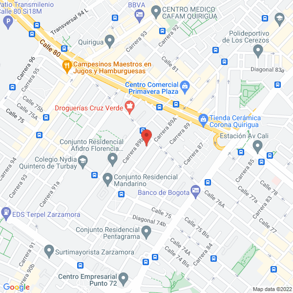 Mapa de Comercializadora Jaicol S.A.S.