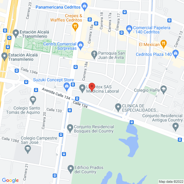Mapa de Comercializadora Josacar S.A.S.