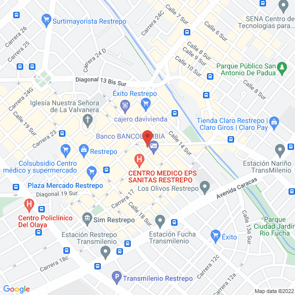 Mapa de Clínica Odontológica Gersal
