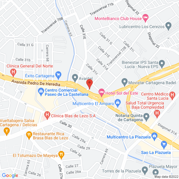 Map of Clínica Odontológica Vitaldent