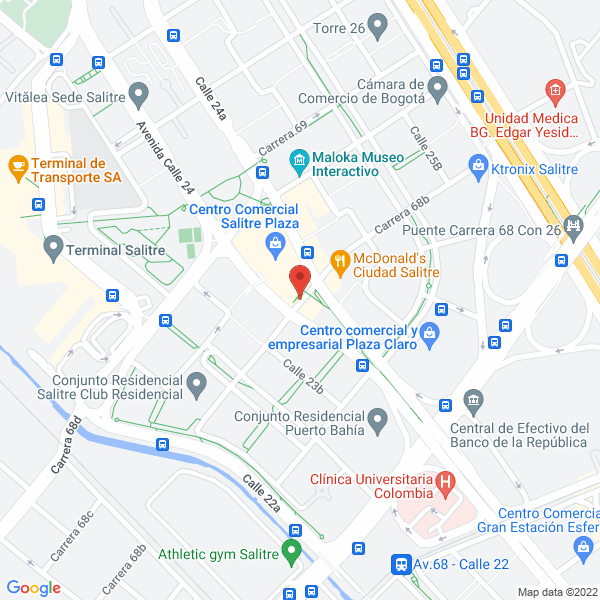 Mapa de Cindy Joyeros S.A.