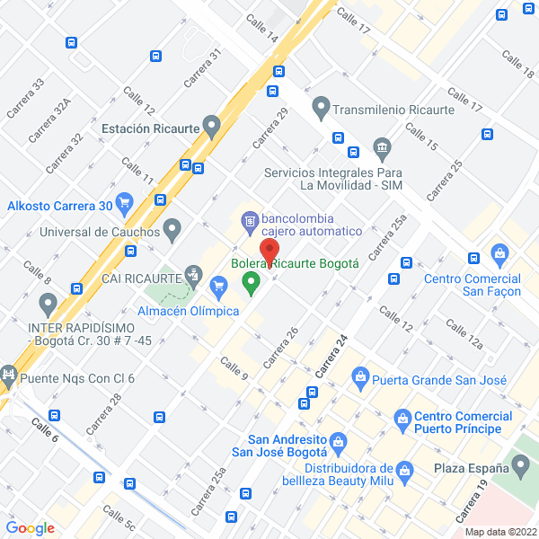 Mapa de Exhibidores Metálicos Donde Wilson