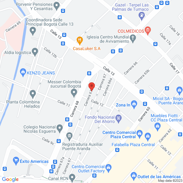 Mapa de Famoltec