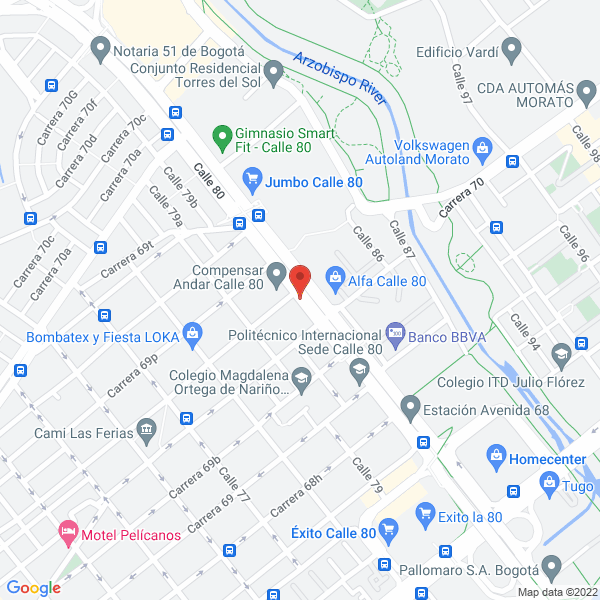 Mapa de Flanches La 80