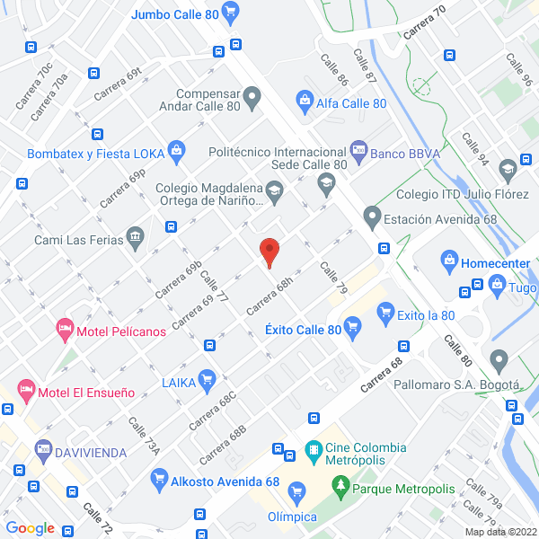 Mapa de Giovanni Venta Directa S.A.S.