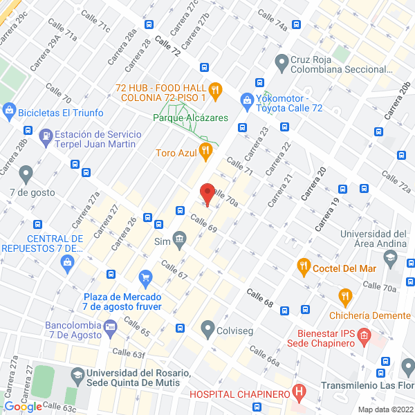 Mapa de Global Maquinaria S.A.S.