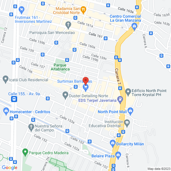 Mapa de Gruas Avenida Septima