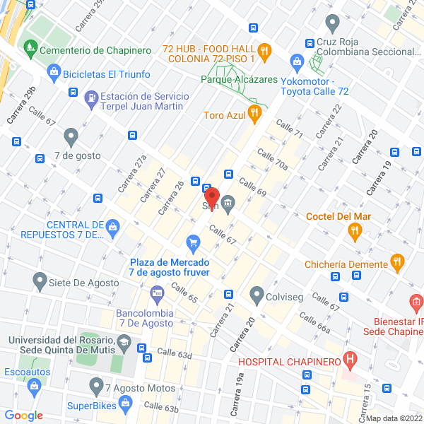 Mapa de Grupo Comercial Vgb Ltda