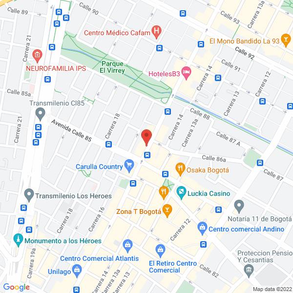 Mapa de Grupo Empresarial Amno