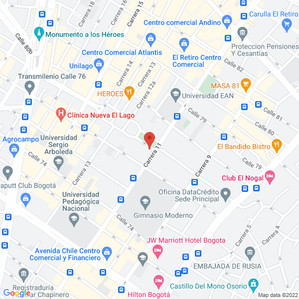 Mapa de Fti Consulting Colombia S.A.S.