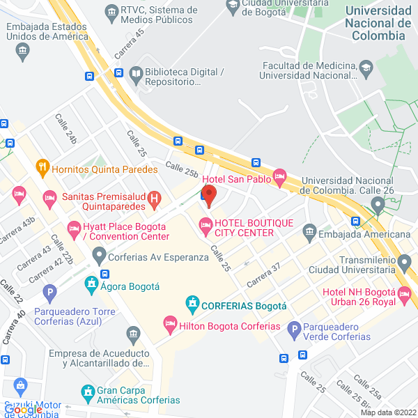 Mapa de Isotec S.A.S.