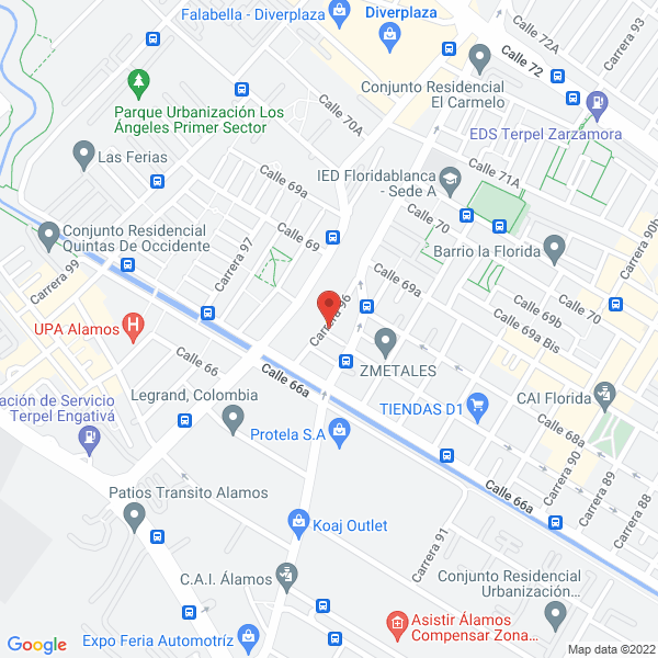 Mapa de Inspection And Quality Services S.A.S.