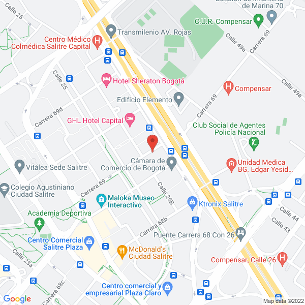 Mapa de Husky Ims Colombia Ltd.