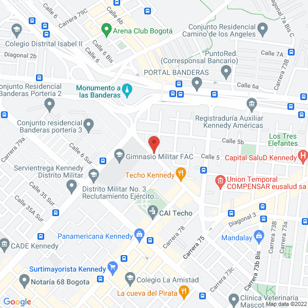 Mapa de I.C. Organista Grupos Shows Y Fiestas