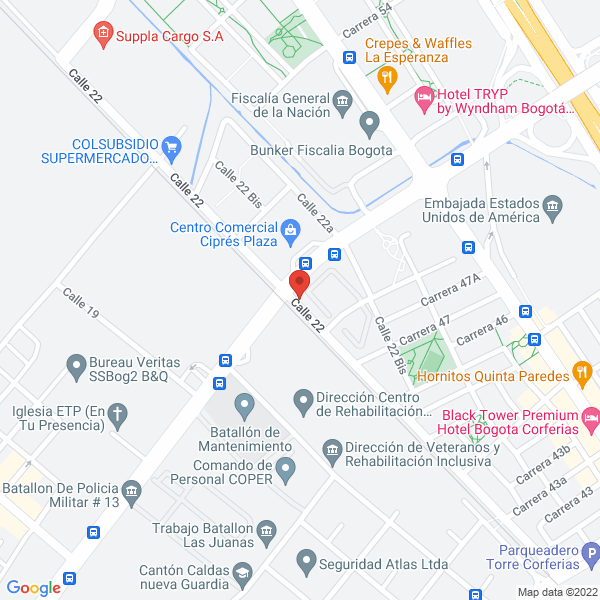 Mapa de Iam Ingeniería Arquitectura Y Medio Ambiente S.A.S
