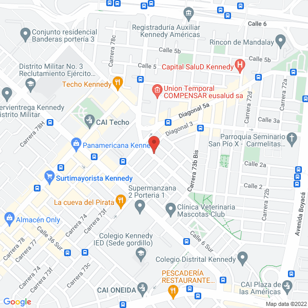 Mapa de Maderco Closets Cocinas Y Muebles Modulares