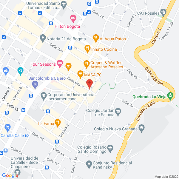 Mapa de Live Yoga Center