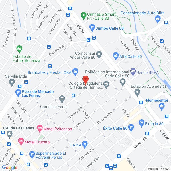 Mapa de Jhas Diseños & Cia