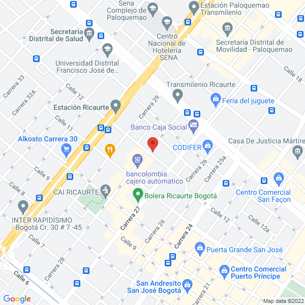 Mapa de Megafer Ltda.