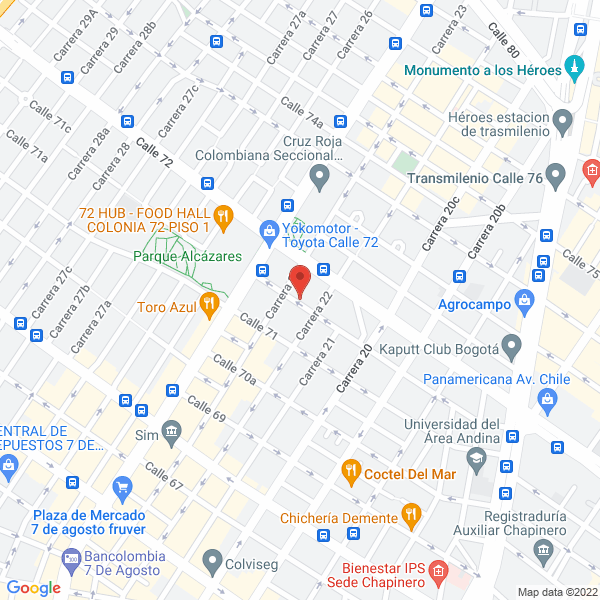 Mapa de Mecanizadora Hr