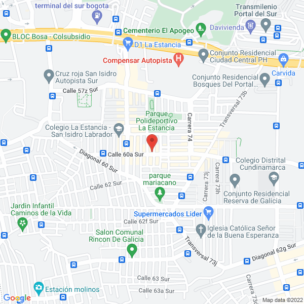 Mapa de Papelería Y Micelanea Janneth